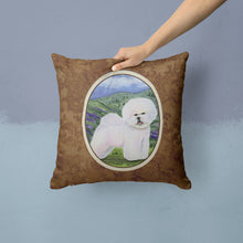 Load image into Gallery viewer, Bichon Frise Throw Pillow - 14x14 Decorative Pillow – Art for Your Home &amp; Patio