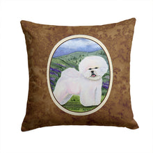 Load image into Gallery viewer, Bichon Frise Throw Pillow - 14x14 Decorative Pillow – Art for Your Home &amp; Patio