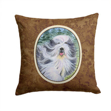 Load image into Gallery viewer, Bearded Collie Throw Pillow - 14x14 Decorative Pillow – Art for Your Home &amp; Patio