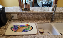 Load image into Gallery viewer, Pharaoh Hound Dish Drying Mat – Absorbent, Artistic Kitchen Essentials SS8041DDM