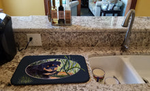 Load image into Gallery viewer, Rottweiler Dish Drying Mat – Absorbent, Artistic Kitchen Essentials SS8053DDM