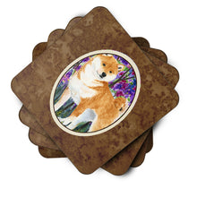 Load image into Gallery viewer, Shiba Inu Coasters - Set of 4 Lightweight Foam, Absorbent Drink Coasters