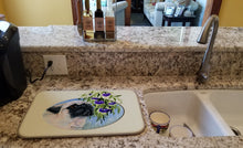 Load image into Gallery viewer, Pug Dish Drying Mat – Absorbent, Artistic Kitchen Essentials SS8064DDM