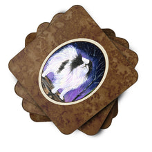 Load image into Gallery viewer, Japanese Chin Coasters - Set of 4 Lightweight Foam, Absorbent Drink Coasters