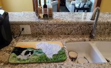 Load image into Gallery viewer, Border Collie Dish Drying Mat – Absorbent, Artistic Kitchen Essentials SS8103DDM