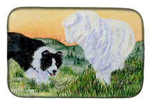 Load image into Gallery viewer, Border Collie Dish Drying Mat – Absorbent, Artistic Kitchen Essentials SS8103DDM
