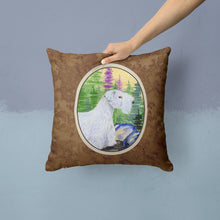 Load image into Gallery viewer, Sealyham Terrier Throw Pillow - 14x14 Decorative Pillow – Art for Your Home &amp; Patio
