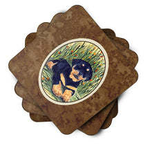 Load image into Gallery viewer, Rottweiler Coasters - Set of 4 Lightweight Foam, Absorbent Drink Coasters
