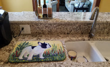 Load image into Gallery viewer, French Bulldog Dish Drying Mat – Absorbent, Artistic Kitchen Essentials SS8109DDM
