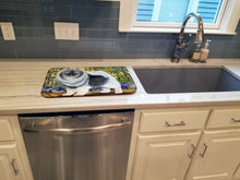 Load image into Gallery viewer, Keeshond Dish Drying Mat – Absorbent, Artistic Kitchen Essentials SS8127DDM