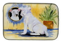 Load image into Gallery viewer, Bull Terrier Dish Drying Mat – Absorbent, Artistic Kitchen Essentials SS8135DDM