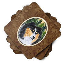 Load image into Gallery viewer, Sheltie Coasters - Set of 4 Lightweight Foam, Absorbent Drink Coasters
