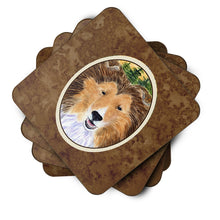 Load image into Gallery viewer, Sheltie Coasters - Set of 4 Lightweight Foam, Absorbent Drink Coasters