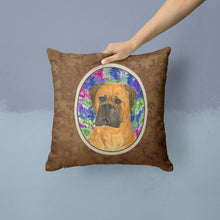 Load image into Gallery viewer, Bullmastiff Throw Pillow - 14x14 Decorative Pillow – Art for Your Home &amp; Patio