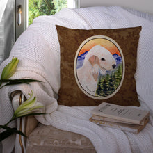 Load image into Gallery viewer, Bedlington Terrier Throw Pillow - 14x14 Decorative Pillow – Art for Your Home &amp; Patio