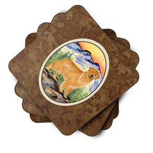Load image into Gallery viewer, Golden Retriever Coasters - Set of 4 Lightweight Foam, Absorbent Drink Coasters