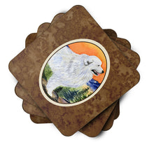 Load image into Gallery viewer, Great Pyrenees Coasters - Set of 4 Lightweight Foam, Absorbent Drink Coasters