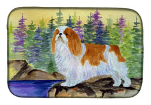 Load image into Gallery viewer, English Toy Spaniel Dish Drying Mat – Absorbent, Artistic Kitchen Essentials SS8204DDM