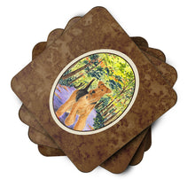 Load image into Gallery viewer, Airedale Coasters - Set of 4 Lightweight Foam, Absorbent Drink Coasters