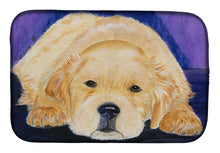 Load image into Gallery viewer, Golden Retriever Dish Drying Mat – Absorbent, Artistic Kitchen Essentials SS8212DDM
