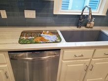 Load image into Gallery viewer, Corgi Dish Drying Mat – Absorbent, Artistic Kitchen Essentials SS8213DDM
