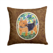 Load image into Gallery viewer, Norwich Terrier Throw Pillow - 14x14 Decorative Pillow – Art for Your Home &amp; Patio
