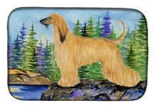Load image into Gallery viewer, Afghan Hound Dish Drying Mat – Absorbent, Artistic Kitchen Essentials SS8220DDM