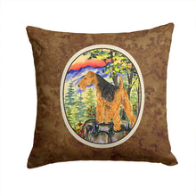 Load image into Gallery viewer, Welsh Terrier Throw Pillow - 14x14 Decorative Pillow – Art for Your Home &amp; Patio