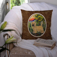 Load image into Gallery viewer, Cairn Terrier Throw Pillow - 14x14 Decorative Pillow – Art for Your Home &amp; Patio