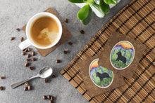 Load image into Gallery viewer, Schipperke Coasters - Set of 4 Lightweight Foam, Absorbent Drink Coasters