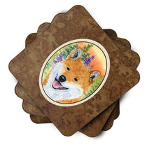 Load image into Gallery viewer, Shiba Inu Coasters - Set of 4 Lightweight Foam, Absorbent Drink Coasters