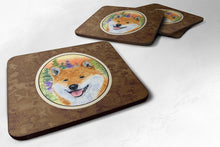 Load image into Gallery viewer, Shiba Inu Coasters - Set of 4 Lightweight Foam, Absorbent Drink Coasters
