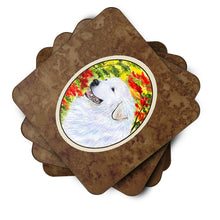 Load image into Gallery viewer, Great Pyrenees Coasters - Set of 4 Lightweight Foam, Absorbent Drink Coasters