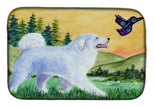 Load image into Gallery viewer, Great Pyrenees Dish Drying Mat – Absorbent, Artistic Kitchen Essentials SS8241DDM