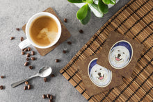 Load image into Gallery viewer, Great Pyrenees Coasters - Set of 4 Lightweight Foam, Absorbent Drink Coasters