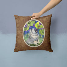 Load image into Gallery viewer, Keeshond Throw Pillow - 14x14 Decorative Pillow – Art for Your Home &amp; Patio