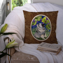 Load image into Gallery viewer, Keeshond Throw Pillow - 14x14 Decorative Pillow – Art for Your Home &amp; Patio