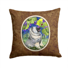Load image into Gallery viewer, Keeshond Throw Pillow - 14x14 Decorative Pillow – Art for Your Home &amp; Patio