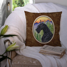 Load image into Gallery viewer, Schnauzer Throw Pillow - 14x14 Decorative Pillow – Art for Your Home &amp; Patio