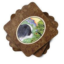 Load image into Gallery viewer, Japanese Chin Coasters - Set of 4 Lightweight Foam, Absorbent Drink Coasters