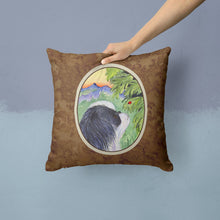 Load image into Gallery viewer, Japanese Chin Throw Pillow - 14x14 Decorative Pillow – Art for Your Home &amp; Patio