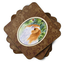 Load image into Gallery viewer, Japanese Chin Coasters - Set of 4 Lightweight Foam, Absorbent Drink Coasters