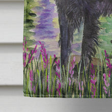 Load image into Gallery viewer, Flat Coated Retriever Flag Canvas House Size