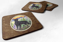 Load image into Gallery viewer, Flat Coated Retriever Coasters - Set of 4 Lightweight Foam, Absorbent Drink Coasters