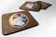Load image into Gallery viewer, Westie Coasters - Set of 4 Lightweight Foam, Absorbent Drink Coasters