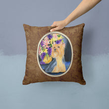 Load image into Gallery viewer, Silky Terrier Throw Pillow - 14x14 Decorative Pillow – Art for Your Home &amp; Patio