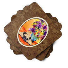 Load image into Gallery viewer, Pug Coasters - Set of 4 Lightweight Foam, Absorbent Drink Coasters