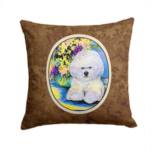 Load image into Gallery viewer, Bichon Frise Throw Pillow - 14x14 Decorative Pillow – Art for Your Home &amp; Patio