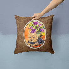 Load image into Gallery viewer, Norwich Terrier Throw Pillow - 14x14 Decorative Pillow – Art for Your Home &amp; Patio