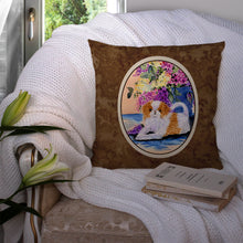 Load image into Gallery viewer, Japanese Chin Throw Pillow - 14x14 Decorative Pillow – Art for Your Home &amp; Patio